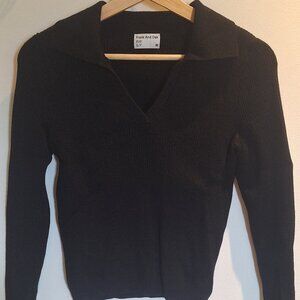 EUC Frank & Oak Johnny Collar Merino Sweater Size Small